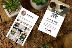 Esthetician Business Card Template Canva | Modern Skincare Product Image 1