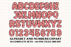 Valentines Day Digital Papers, valentines day doodle letters Product Image 4