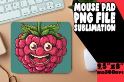 Vibrant Retro Floral Mouse Pad Fantasy: Sublimation PNG Product Image 1
