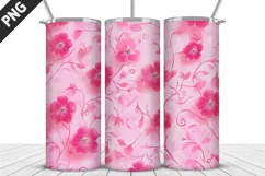 Flowers Tumbler Design | Valentine's Day Tumbler Wrap Product Image 3