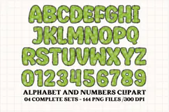 Christmas Alphabet png clipart, christmas letters doodle Product Image 4
