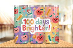 100 Days Of School Tumbler wrap, Teacher Day 20oz Tumbler Product Image 1