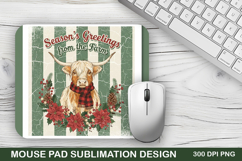 Season&#039;s Greetings Mouse Pad Sublimation - Christmas Design Product Image 1