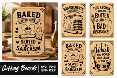 Funny Baking Cutting Board Quotes SVG PNG Product Image 1
