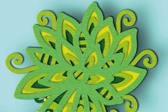 Cactus 3D Multilayer SVG/ Cactus 3D mandala/Cactus paper cut Product Image 5