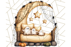 Halloween Fairy House Clipart PNG, Spooky Cottage Art Product Image 2