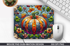 Pumpkin Mouse Pad, Halloween Mouse Pad PNG Design, Halloween Product Image 1
