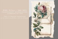 Vintage floral envelop clipart, Envelop clipart Product Image 5