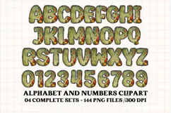 Christmas Alphabet png clipart, christmas letters doodle Product Image 4