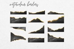 Gold and Black Watercolour Borders Product Image 2