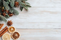 Winter Background PNG, Christmas Wooden Background Design Product Image 1