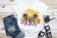 Summer Vibes PNG sublimation |Beach & Summer PNG T-Shirt Product Image 1