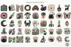 Halloween Midnight Garden Clipart Product Image 4