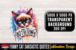 Funny Cat Sarcastic Quote Clipart Sublimation #10 Product Image 1