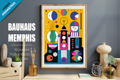 Abstract geometric Bauhaus, Memphis 03. 10 Posters. Product Image 2