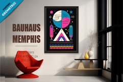 Abstract geometric Bauhaus, Memphis 03. 10 Posters. Product Image 3