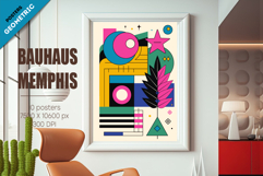 Abstract geometric Bauhaus, Memphis 03. 10 Posters. Product Image 5