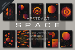 Abstract Futuristic Posters. 10 Posters. Product Image 1