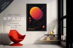 Abstract Futuristic Posters. 10 Posters. Product Image 3