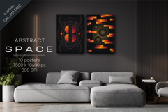 Abstract Futuristic Posters. 10 Posters. Product Image 5