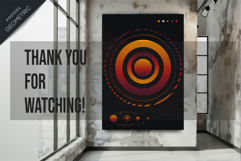 Abstract Futuristic Posters. 10 Posters. Product Image 6