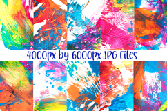 10 Vibrant Abstract Paint Texture Backgrounds JPG Collection Product Image 2