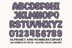 Halloween Alphabet png clipart, halloween letters doodle Product Image 4