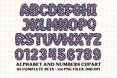 Halloween Alphabet png clipart, halloween letters doodle Product Image 4