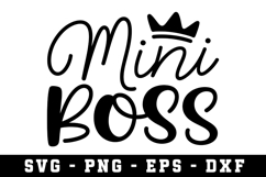 Mini Boss|Mother Day SVG Cut file Product Image 1