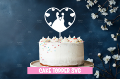 Wedding cake topper, Paper Cut, Wedding SVG Product Image 1