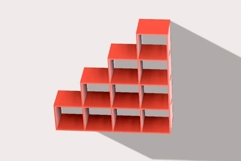 Miniature drawer stairs shape digital file. Dollhouse furnit Product Image 10