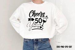 Cheers to 50 years SVG Product Image 1