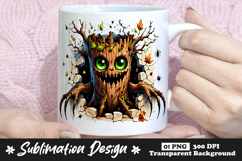 Wooden Tree Monster Clipart Sublimation PNG Product Image 1