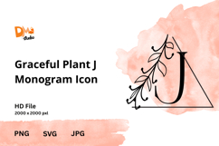 Graceful Plant Monogram Icon Product Image 1