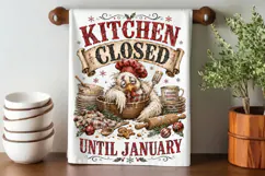 Funny Christmas Towel PNG,kitchen towel funny christmas towe Product Image 4