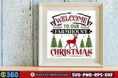 Welcome to our farmhouse christmas, Farmhouse Christmas Sign Product Image 4