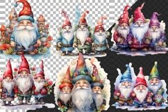 Christmas Gnomes Clipart, 48 high quality images Product Image 3