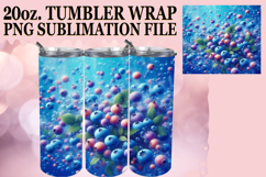 Wholesome joy 20oz tumbler wrap, 3D Fruits Product Image 1