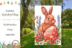 Happy Easter Garden Flag Template, Welcome Garden Flag PNG Product Image 1