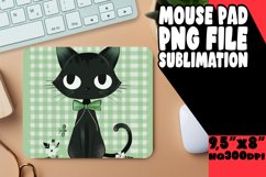 Cute and Colorful Cat Mouse Pad Design PNG Product Image 1