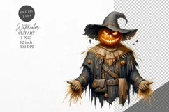 Halloween clipart, Scarecrow clipart, Autumn clipart Product Image 1