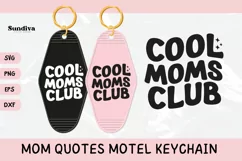 Mom Motel Keychain SVG | Cool Moms Club Product Image 1