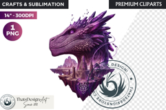 Fantasy Dragon Clipart, dragon PNG, Fantasy PNG Product Image 1