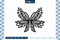 Angel Wings SVG - Heavenly Wings Cut File Product Image 3