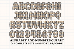 Fall Autumn Alphabet png clipart, fall autumn letters doodle Product Image 4