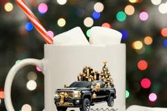 Merry Christmas Truck Sublimation Download Product Image 3