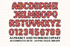 Halloween Alphabet png clipart, halloween letters doodle Product Image 4