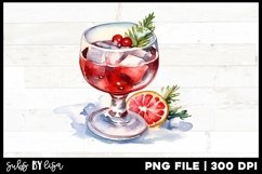 Coffee Sublimation design Latte Christmas Watercolor Product Image 6