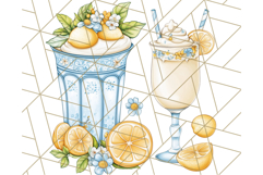 Mediterranean Cottagecore Kitchen PNG Clipart with Lemons Product Image 2