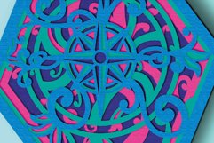 Rose of Wind 3D multilayer SVG/ Rose of Wind 3D mandala Product Image 9
